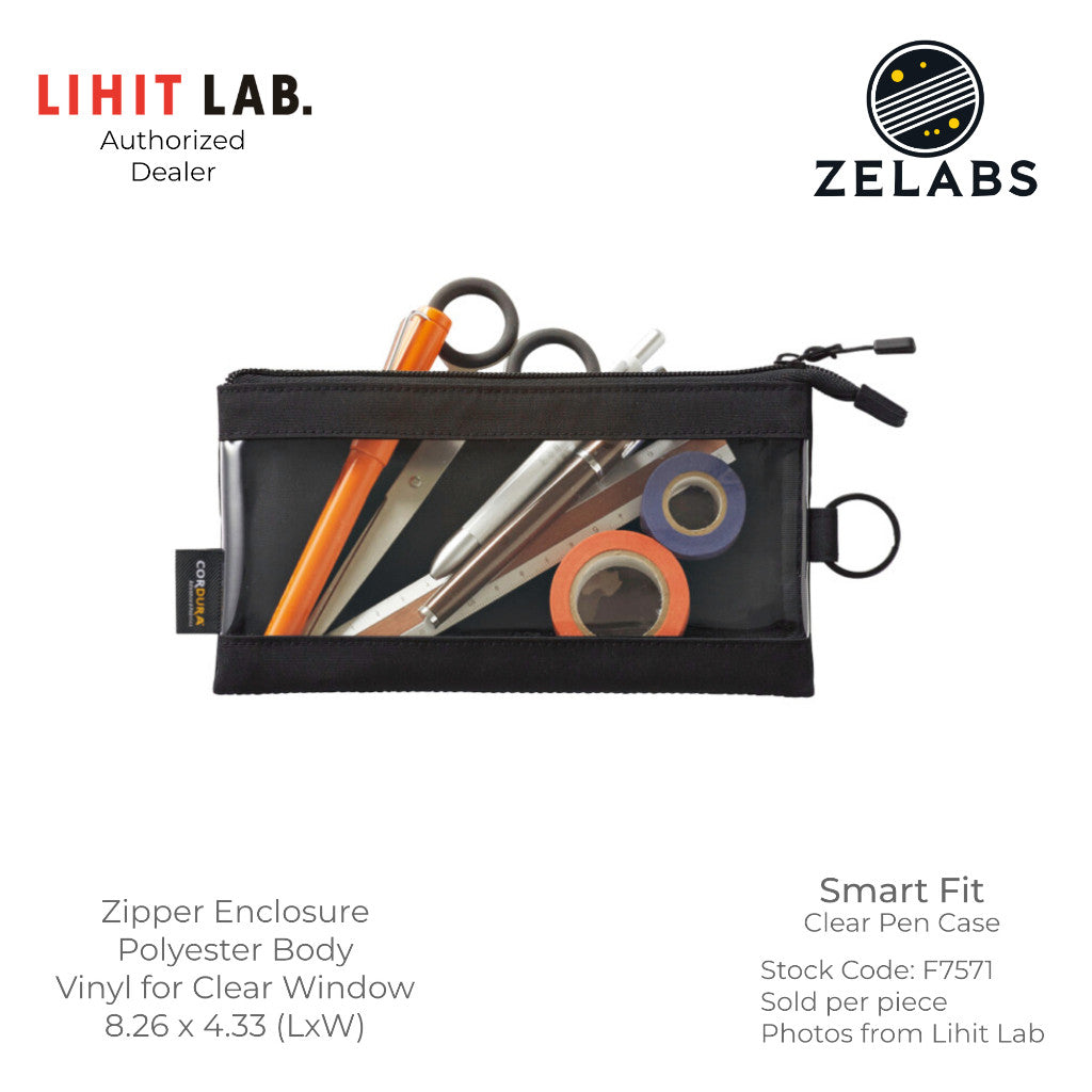 Lihit Lab Smart Fit Clear Pen Case - F7571
