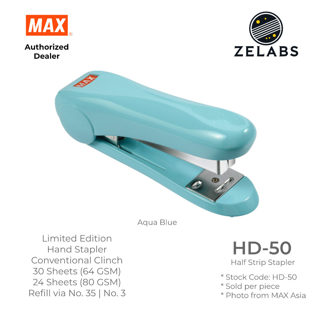 MAX HD-50 Limited Edition Stapler - Conventional Clinch Hand Stapler (Refill by No.35 Staples)