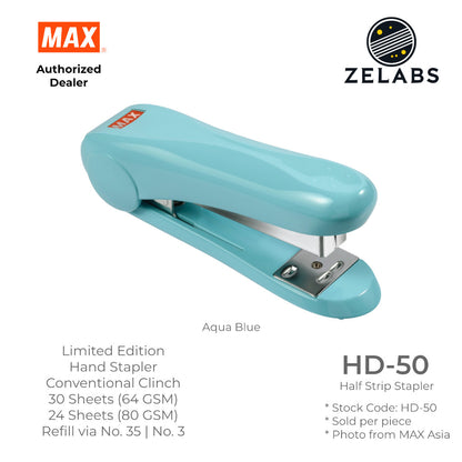MAX HD-50 Limited Edition Stapler - Conventional Clinch Hand Stapler (Refill by No.35 Staples)