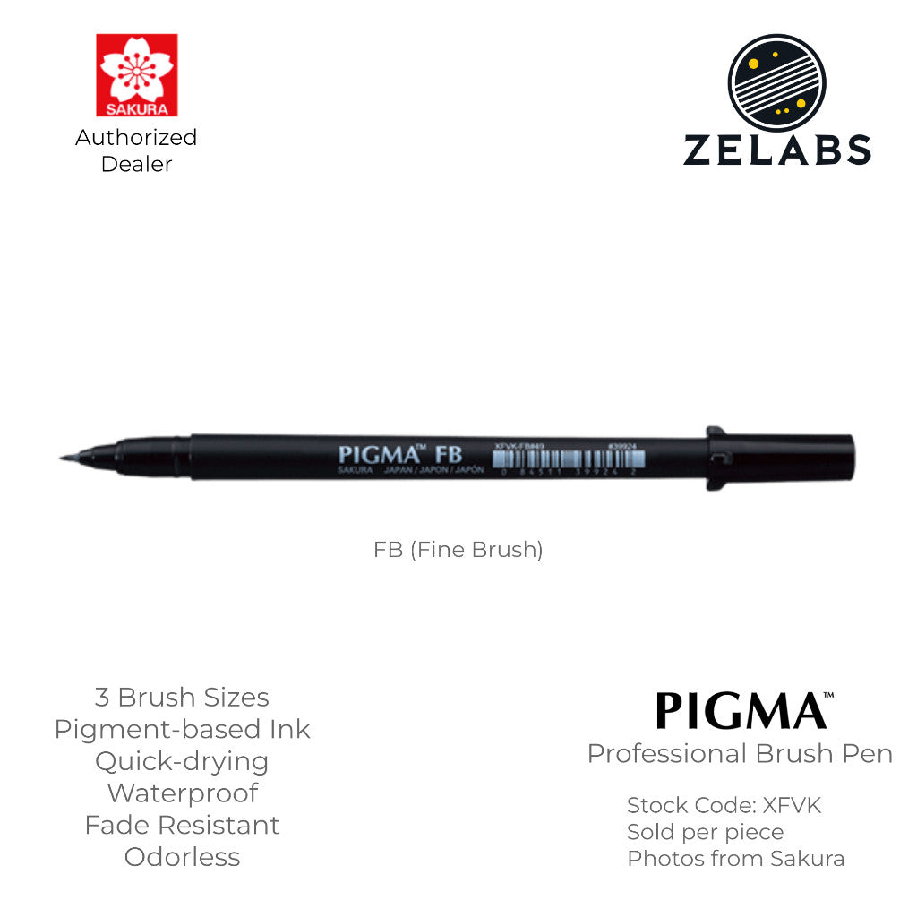 Sakura Pigma Professional Brush Pen - Fine | Medium | Bold - XFVK