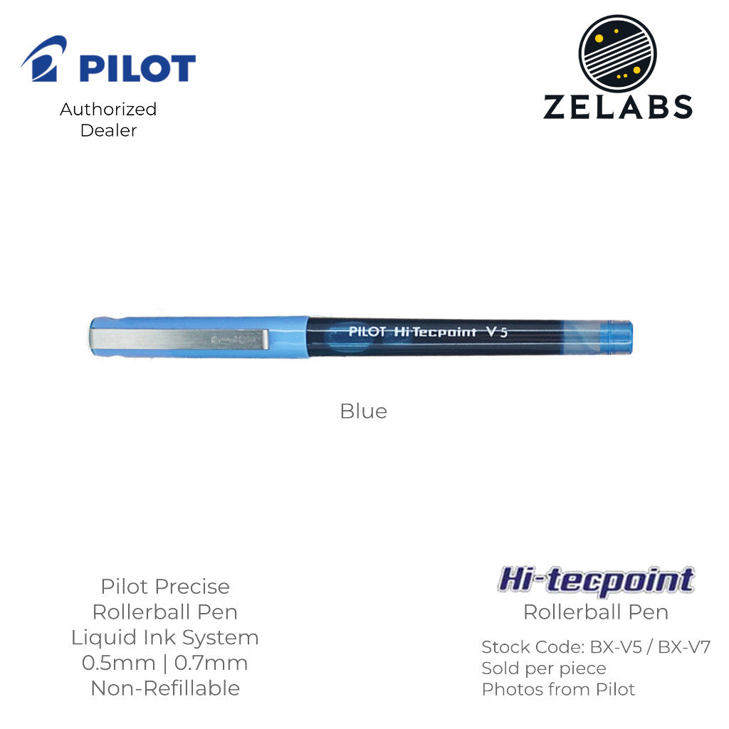 Pilot Hi-Tecpoint V / Precise Capped Rollerball Pen - BX-V5 | BX-V7 - 0.5mm | 0.7mm