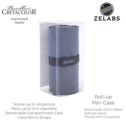 Cretacolor 430-40 Roll-up Case with Compartment Case (48 pencils) - ACCS-43040