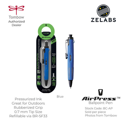 Tombow AirPress Pressurized Ink Retractable Ballpoint Pen - BC-AP- 0.7mm