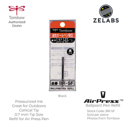 Tombow AirPress Pressurized Ink Ballpoint Pen Refill - BR-SF- 0.7mm