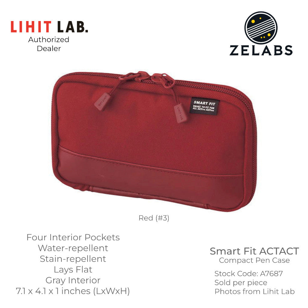 Lihit Lab Smart Fit ACTACT Compact Pen Case - A7687
