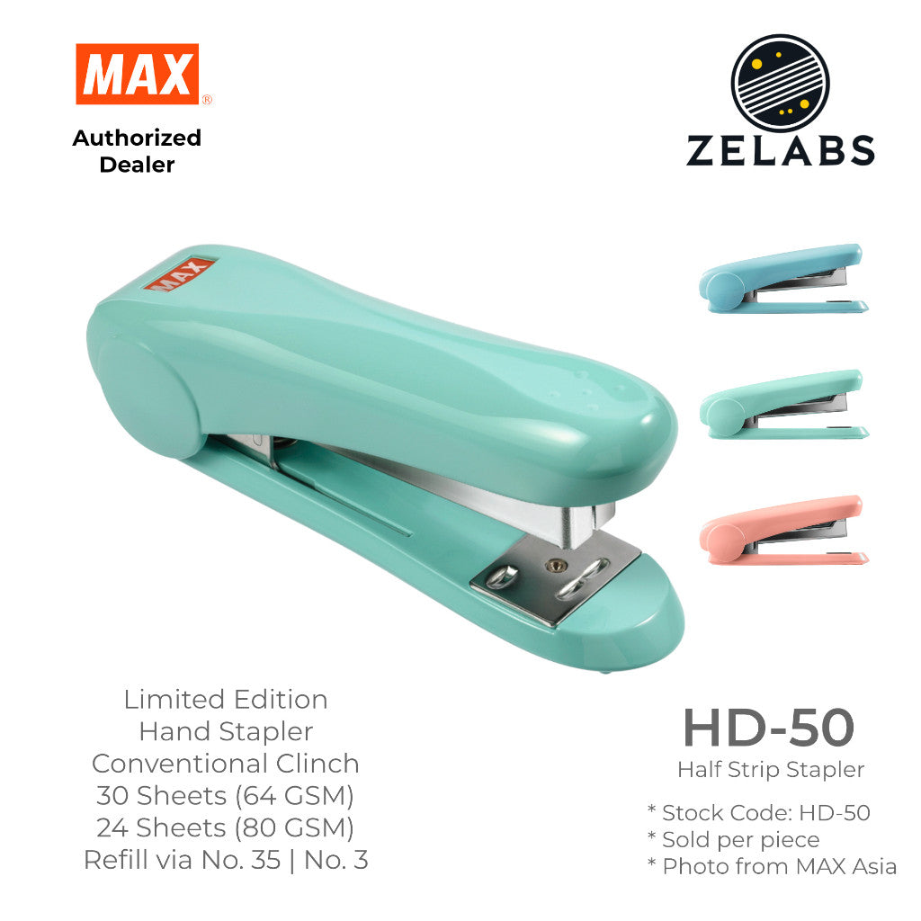 MAX HD-50 Limited Edition Stapler - Conventional Clinch Hand Stapler (Refill by No.35 Staples)