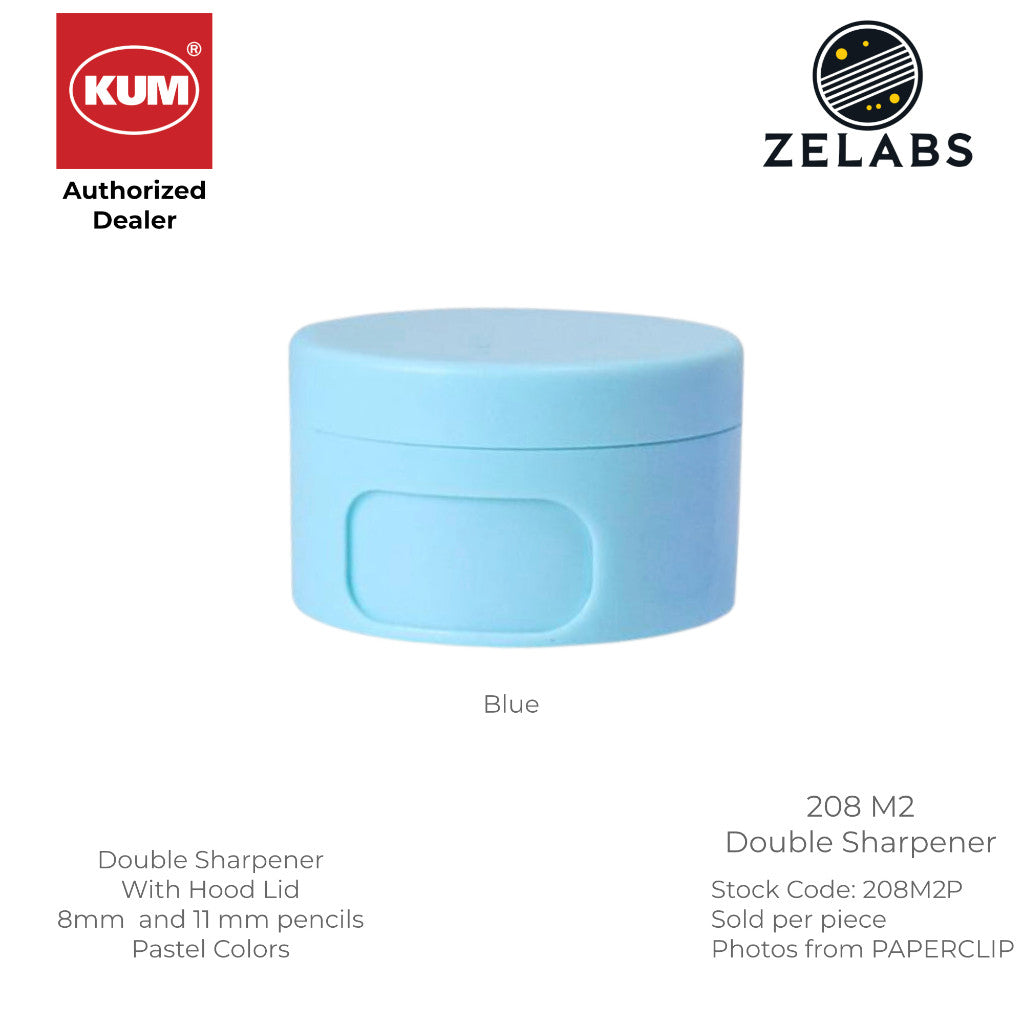 Kum Double Sharpener 208 M2 - Pastel Colors - 8mm | 11mm