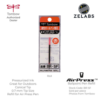 Tombow AirPress Pressurized Ink Ballpoint Pen Refill - BR-SF- 0.7mm