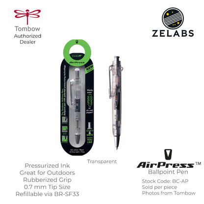 Tombow AirPress Pressurized Ink Retractable Ballpoint Pen - BC-AP- 0.7mm