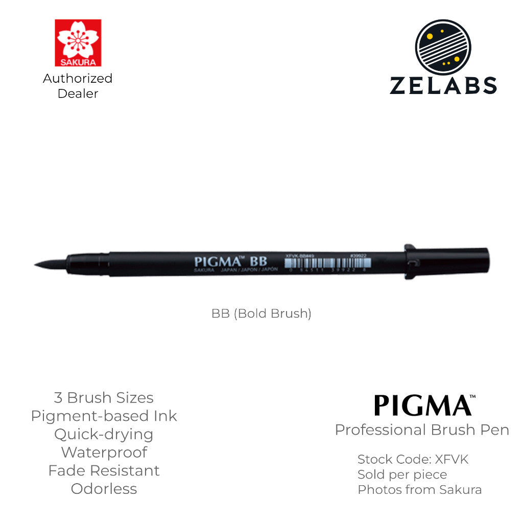 Sakura Pigma Professional Brush Pen - Fine | Medium | Bold - XFVK