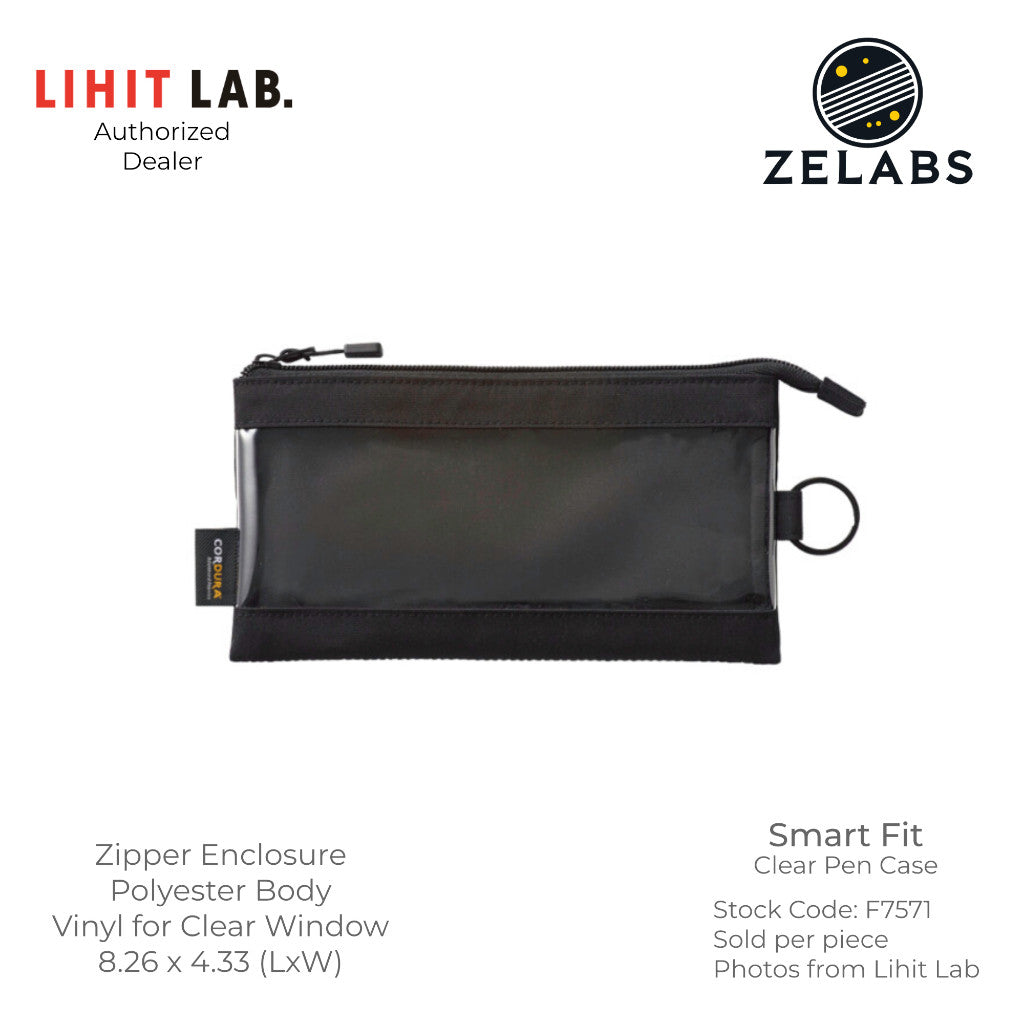 Lihit Lab Smart Fit Clear Pen Case - F7571