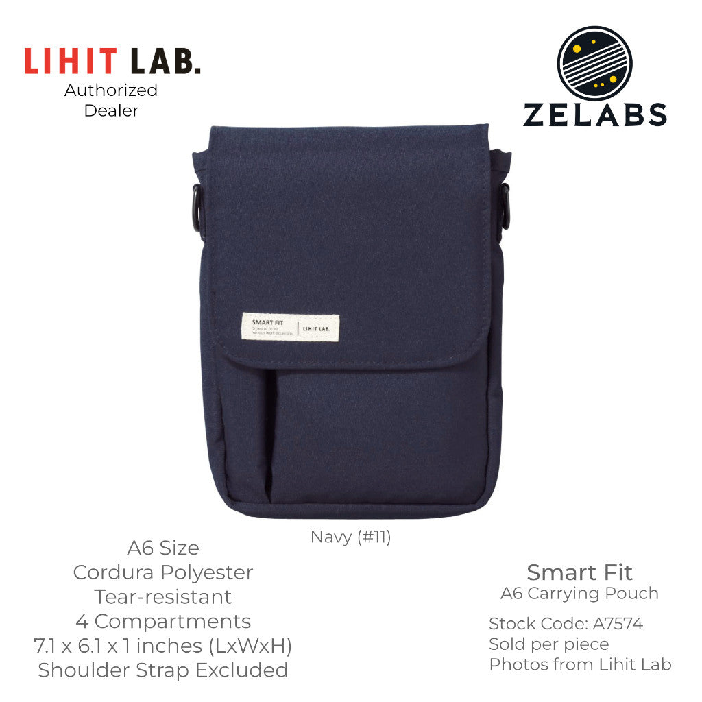 Lihit Lab Smart Fit Carrying Pouch - A6 Size - A7574
