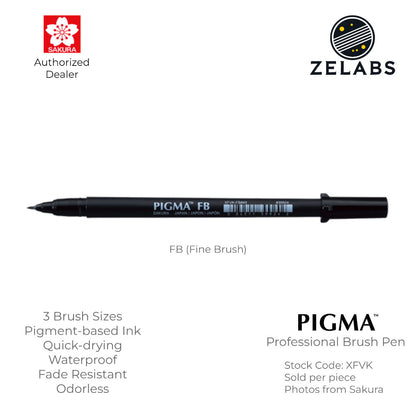 Sakura Pigma Professional Brush Pen - Fine | Medium | Bold - XFVK